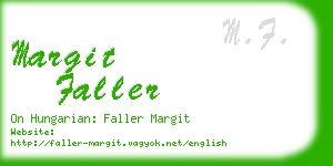 margit faller business card